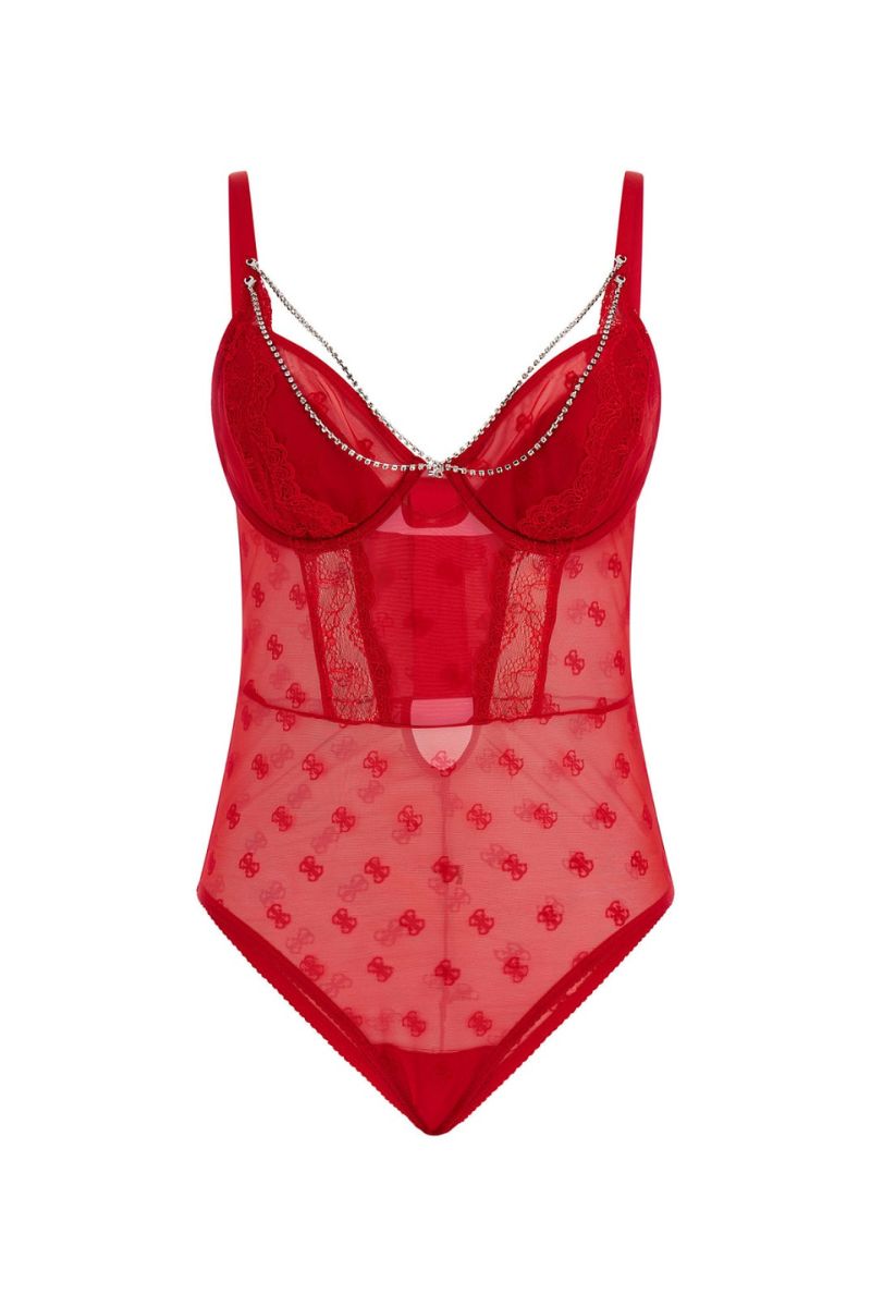 Exclusive Body Edweena Spicy Red with Rhinestones