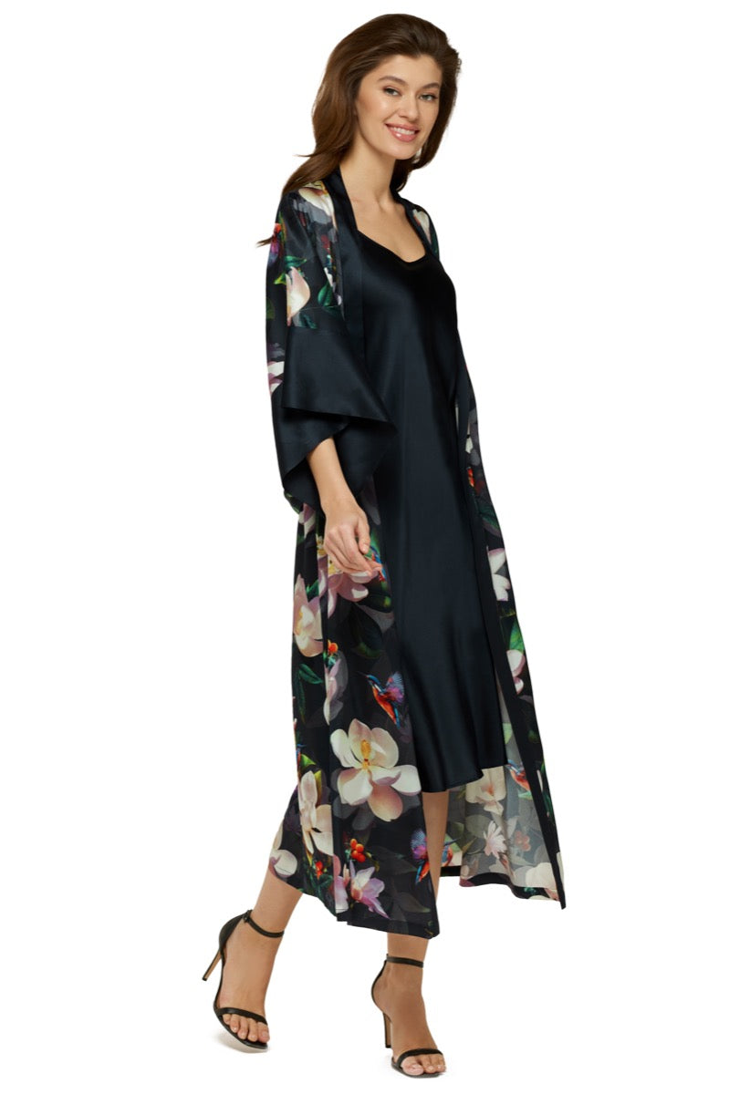 Silk Kimono Silk Road Black