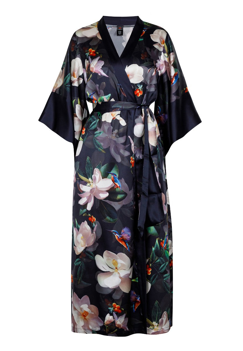 Silk Kimono Silk Road Black