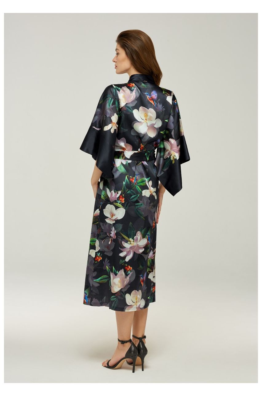 Siidist kimono Silk Road Black