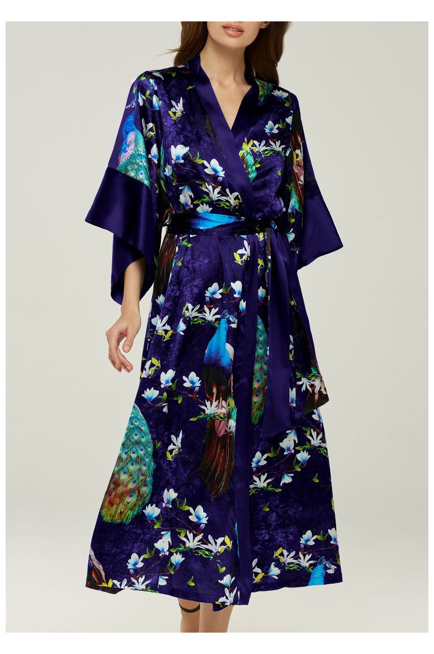 Siidist kimono Silk Road Blue